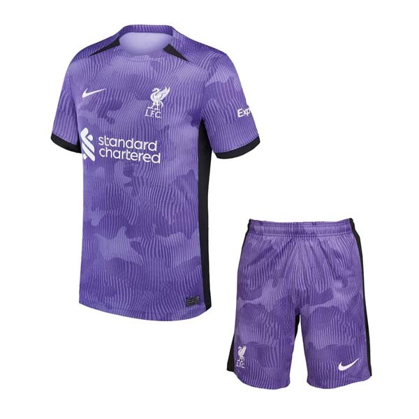 Camiseta Liverpool Replica Tercera Ropa Niño 2023/24